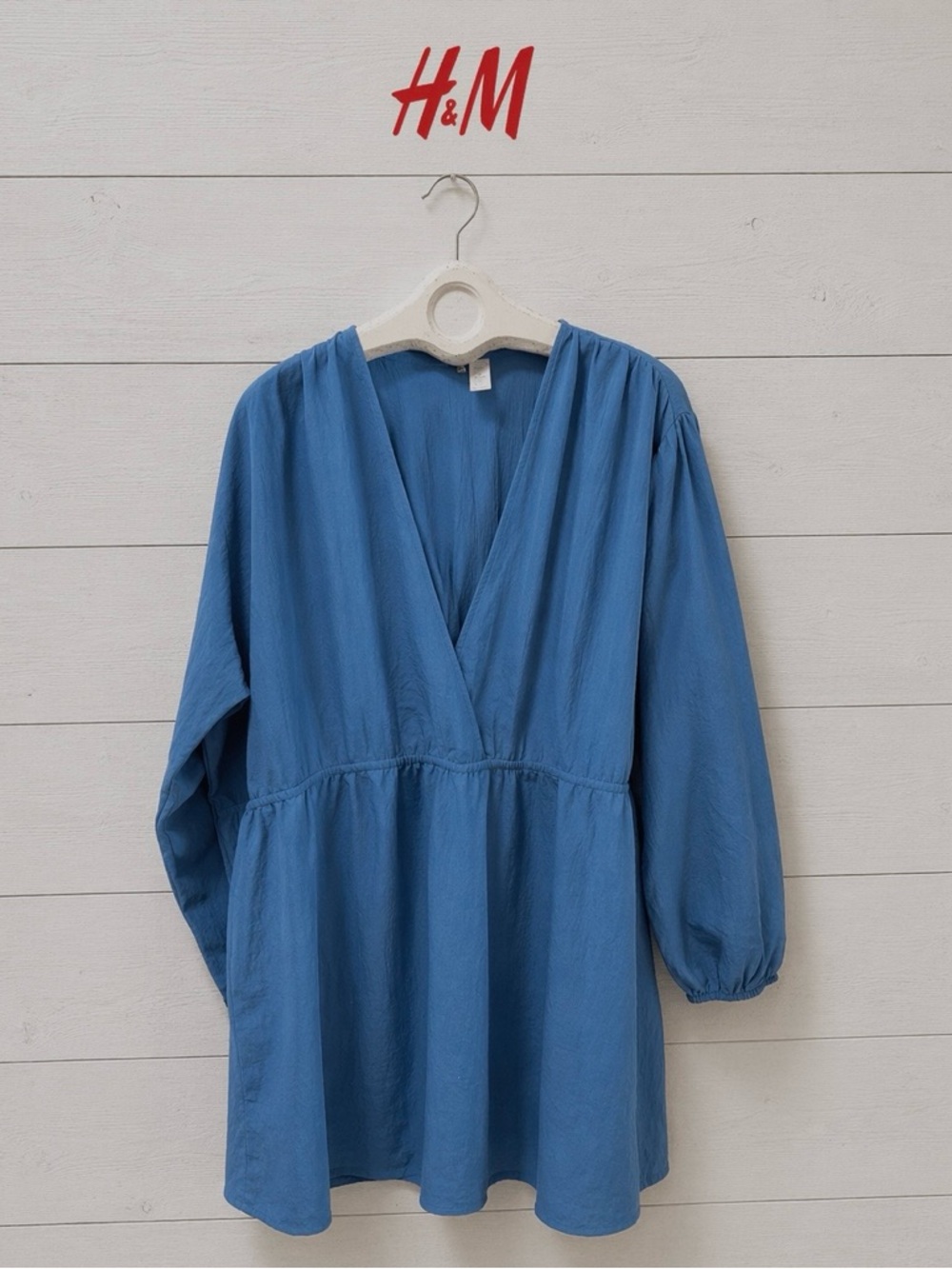 H&M DIVIDED – Blue V-neck Dress – Size 4X